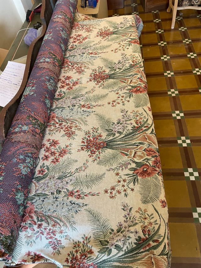 Tessuto fiorato in doppia filatura Vintage