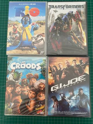Lote peliculas dvd nuevas sin abrir