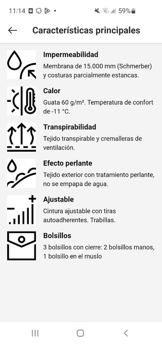 Pantalón ski/snowboard Wedze (L)