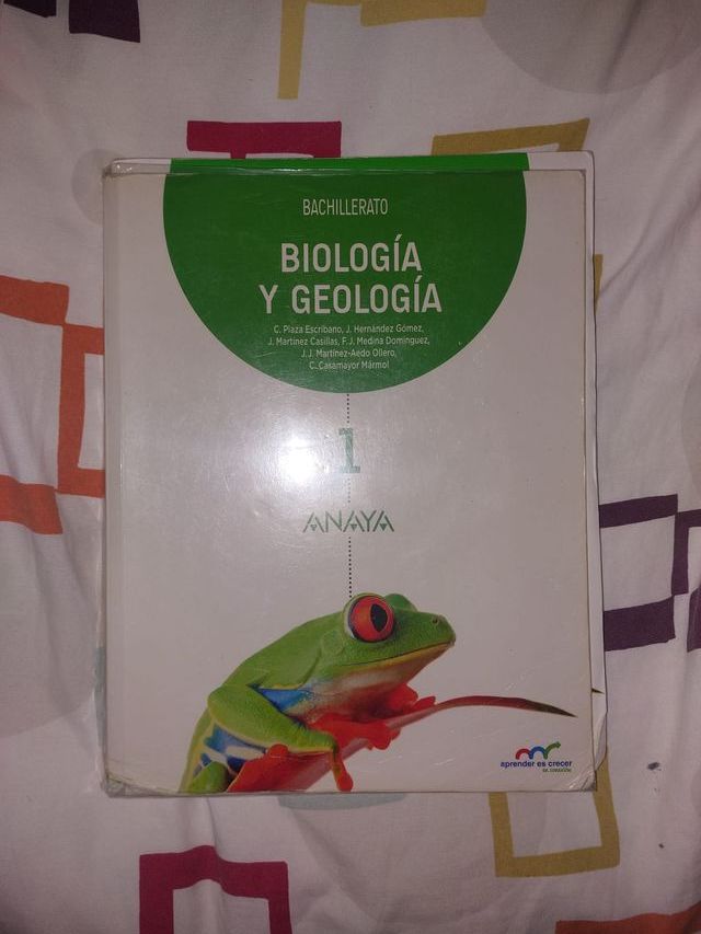 LIBRO ANAYA BACHILLERATO BIOLOGÍA Y GEOLOGÍA 1