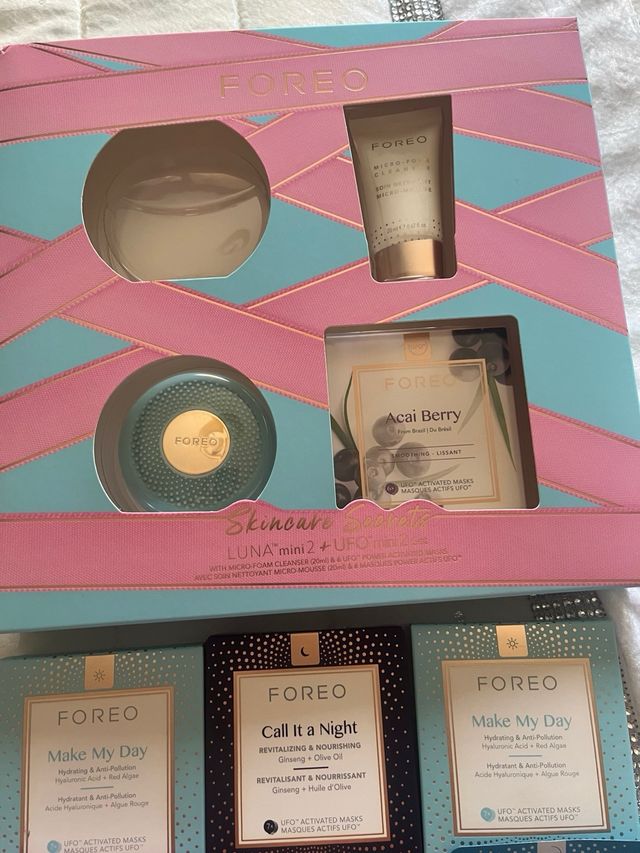 SET FOREO UFO MINI 2 NUEVO REGALO MASCARILLAS