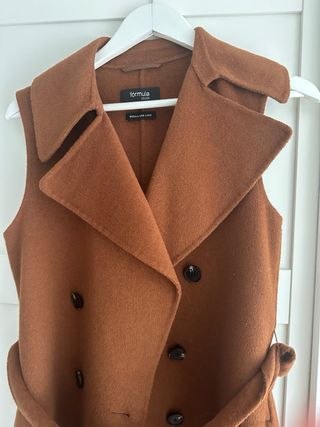 Chaleco largo lana