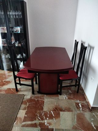 Mesa y sillas salón