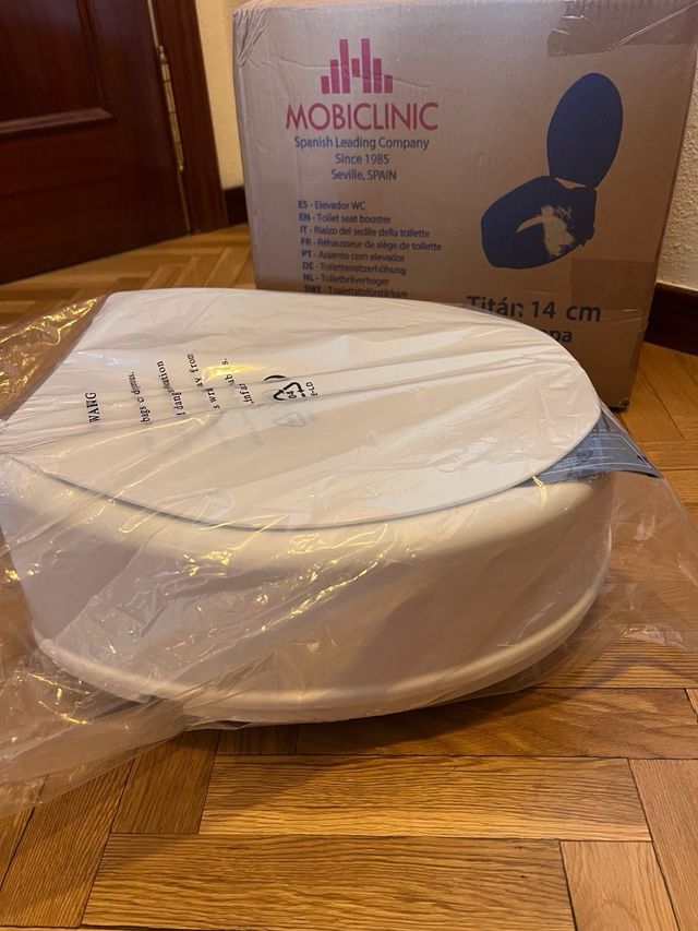 Mobiclinic Elevador WC para adulto con tapa 14 cm