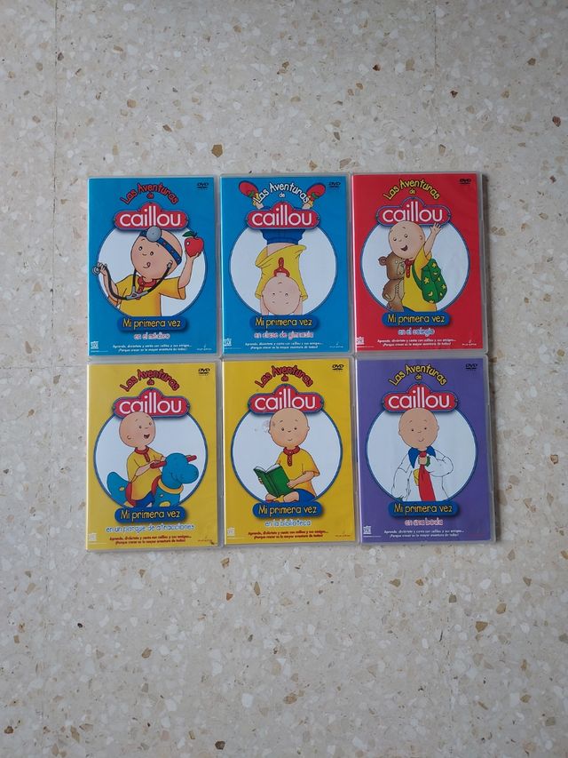 6 DVD CAILLOU Mi primera vez...