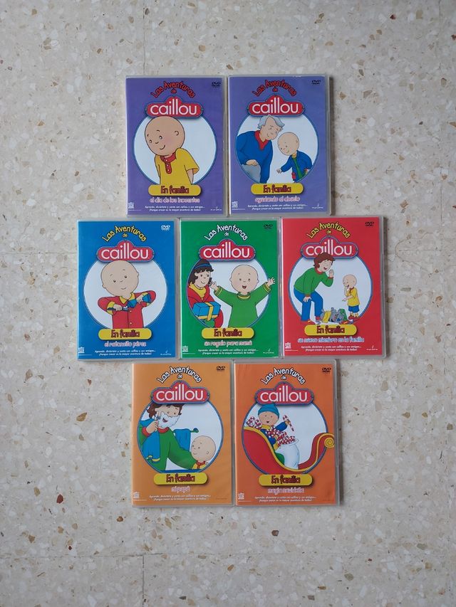 7 DVD CAILLOU En familia...