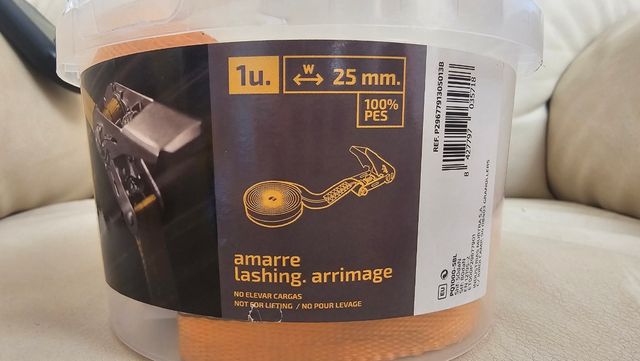 Cinta de amarre carraca 5 metros