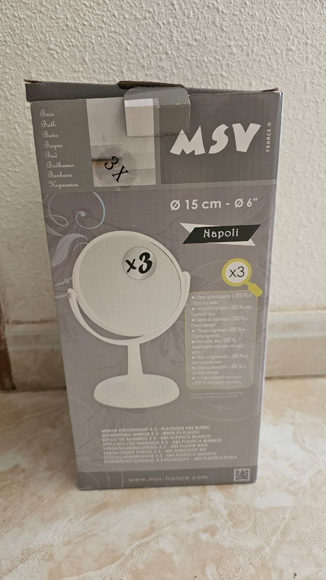 Espejo de 3 aumentos.