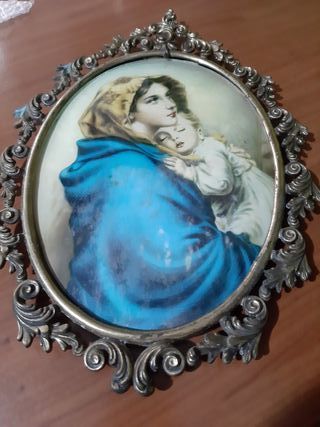 Quadro Madonna con bambino vintage