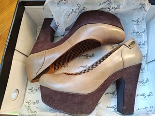 Zapatos Pepe Jeans piel ante plataforma