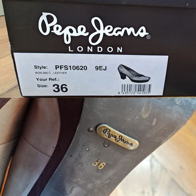 Zapatos Pepe Jeans piel ante plataforma