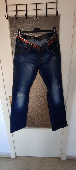 Pantalones mujer elasticado Desigual talla 34