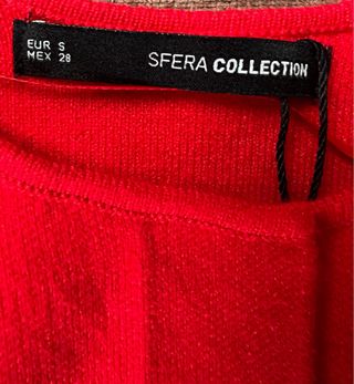 Chaqueta de punto roja