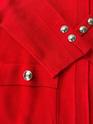 Chaqueta de punto roja