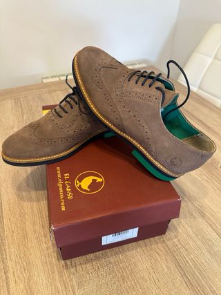 Zapatos Oxford hombre el Ganso marrones