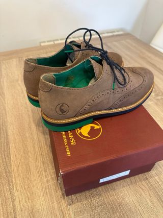 Zapatos Oxford hombre el Ganso marrones