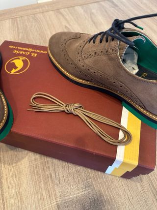 Zapatos Oxford hombre el Ganso marrones