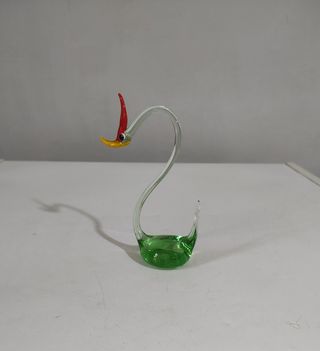 Statuetta cigno in vetro Arte di Murano 