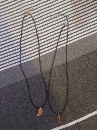 2 Colares Folha e Golfinho - Ref.: B-24