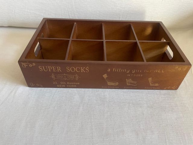 Organizador calcetines de madera