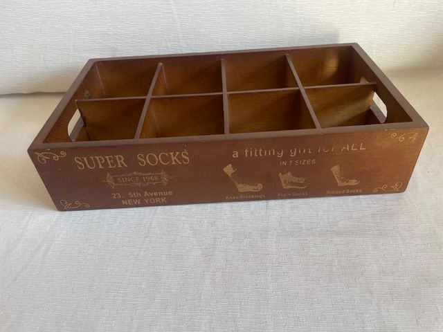 Organizador calcetines de madera