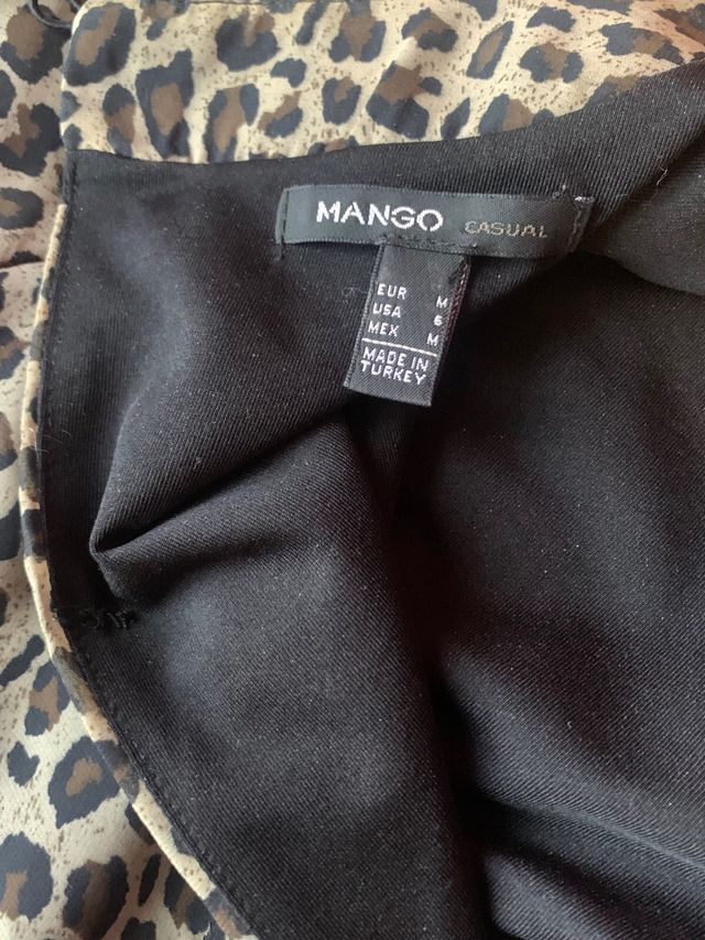 Vestido corto animal print