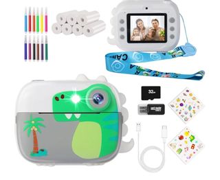 Cámara de fotos infantil con impresora