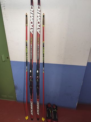 Equipo esquí de fondo,patinador