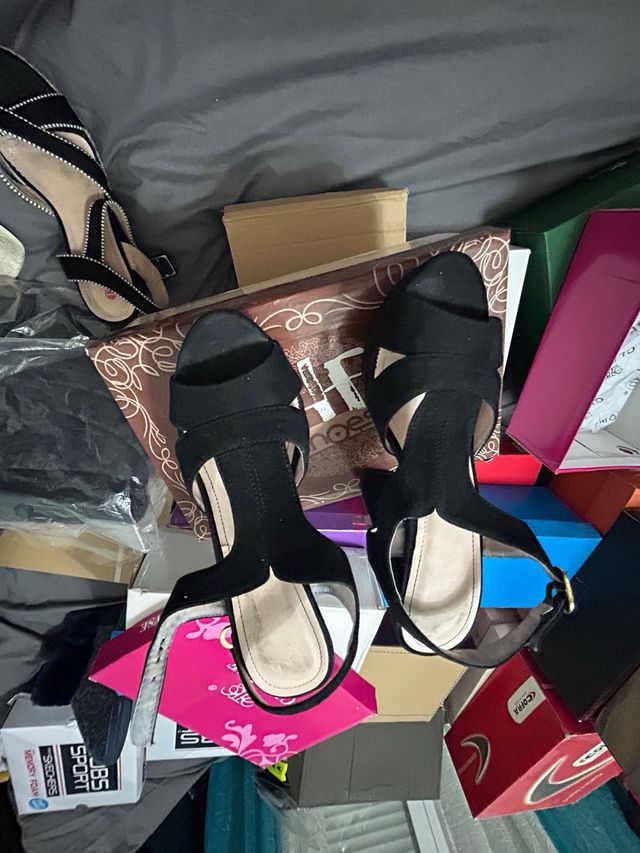 Zapato fiesta sandalia negra nº39