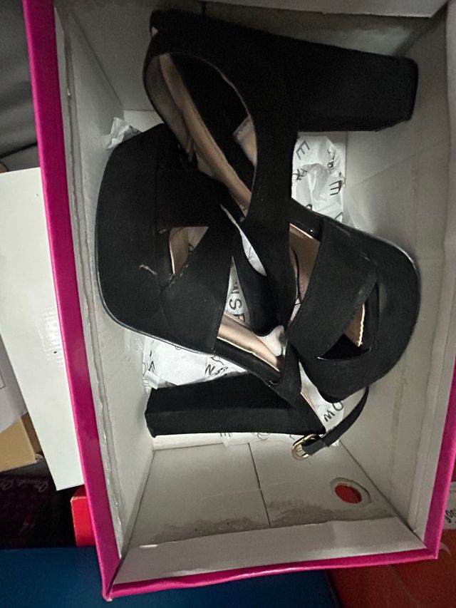 Zapato fiesta sandalia negra nº39