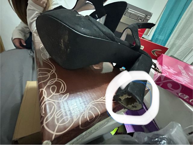 Zapato fiesta sandalia negra nº39