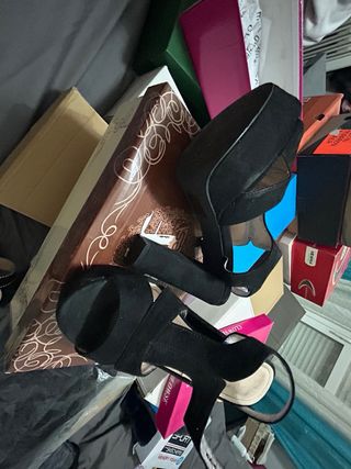 Zapato fiesta sandalia negra nº39