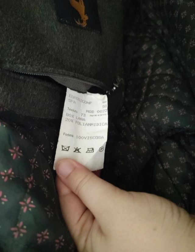 Cappotto uomo 80% lana