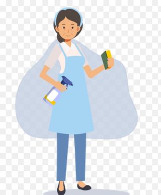 Mujer española limpieza por horas