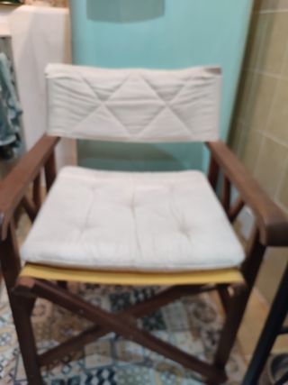 Silla director madera Teka.