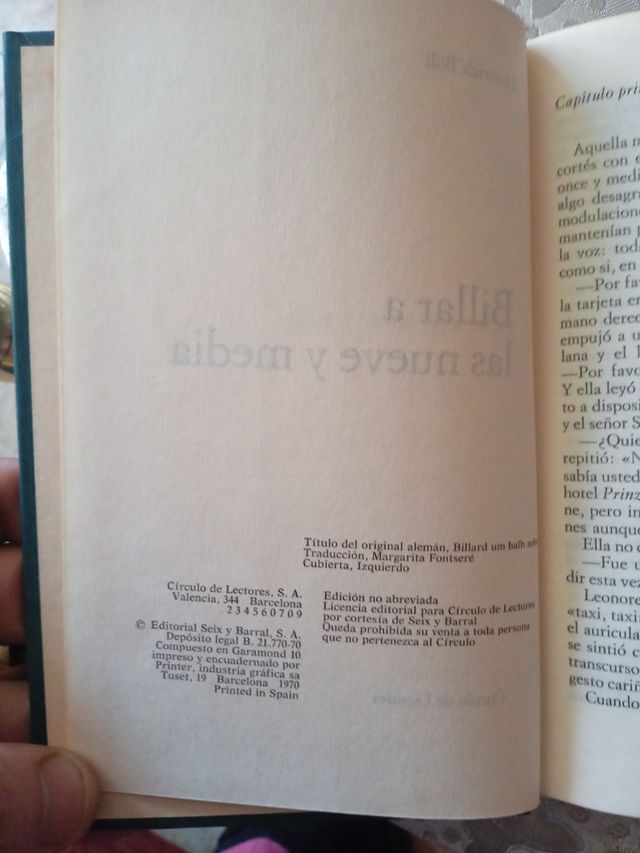 Billar a las nueve y media