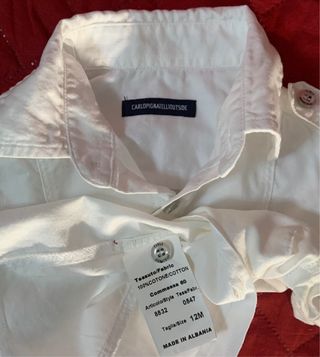 Carlo Pignatelli camicia neonato tg 12 Mesi