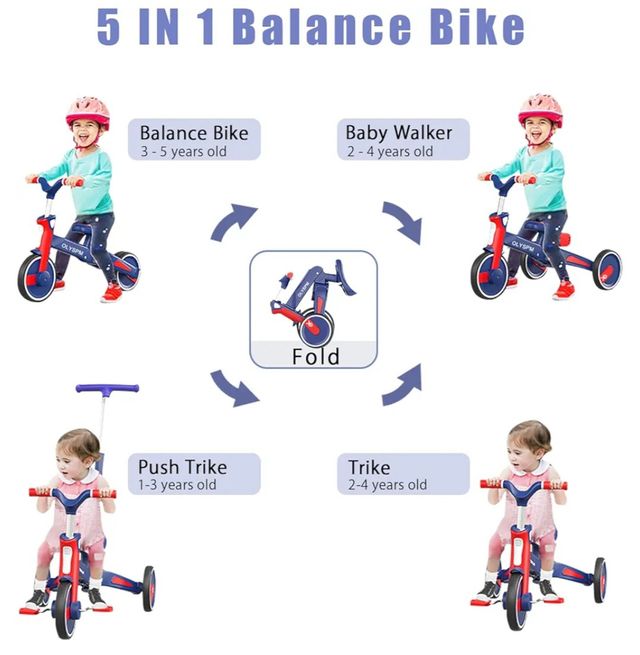 Triciclo evolutivo. Balance bike