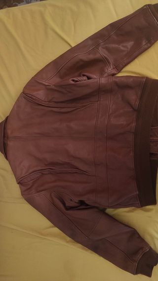 Chaqueta cazadora piel