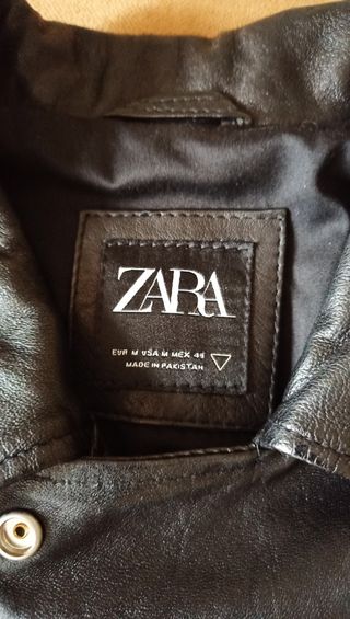 Dos cazadora de piel biker cruzada hombre