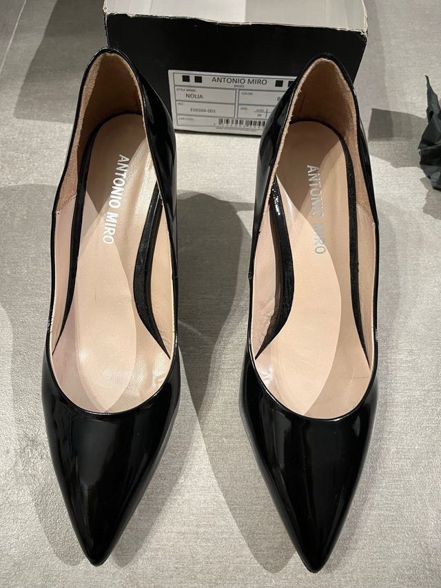 Tacones negro Antonio Miro 39