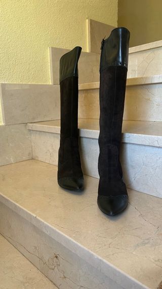 Botas altas de piel