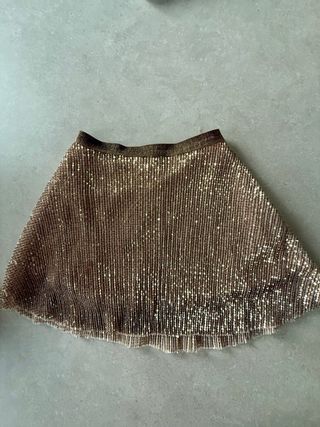 Falda de pailletes Zara