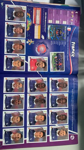 Album mundial de Brasil 2014,cromos pegados 