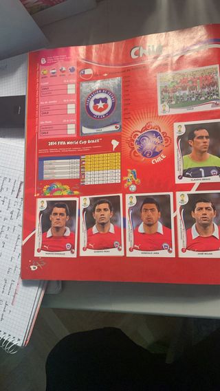 Album mundial de Brasil 2014,cromos pegados 