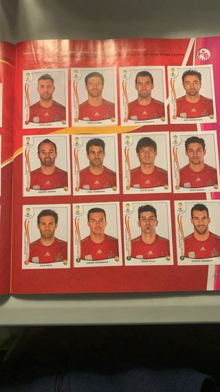Album mundial de Brasil 2014,cromos pegados 