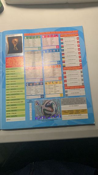 Album mundial de Brasil 2014,cromos pegados 