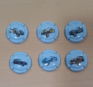 6 placas coches antiguos 