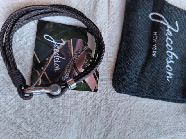 Pulsera piel y acero Hombre/Unisex