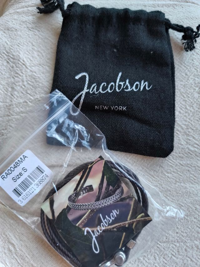 Pulsera piel y acero Hombre/Unisex